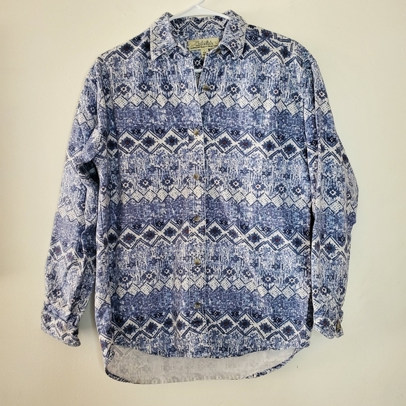 Womens Cabela's Aztec Southwestern Print Shirt Flannel size small - Picture 3 of 11